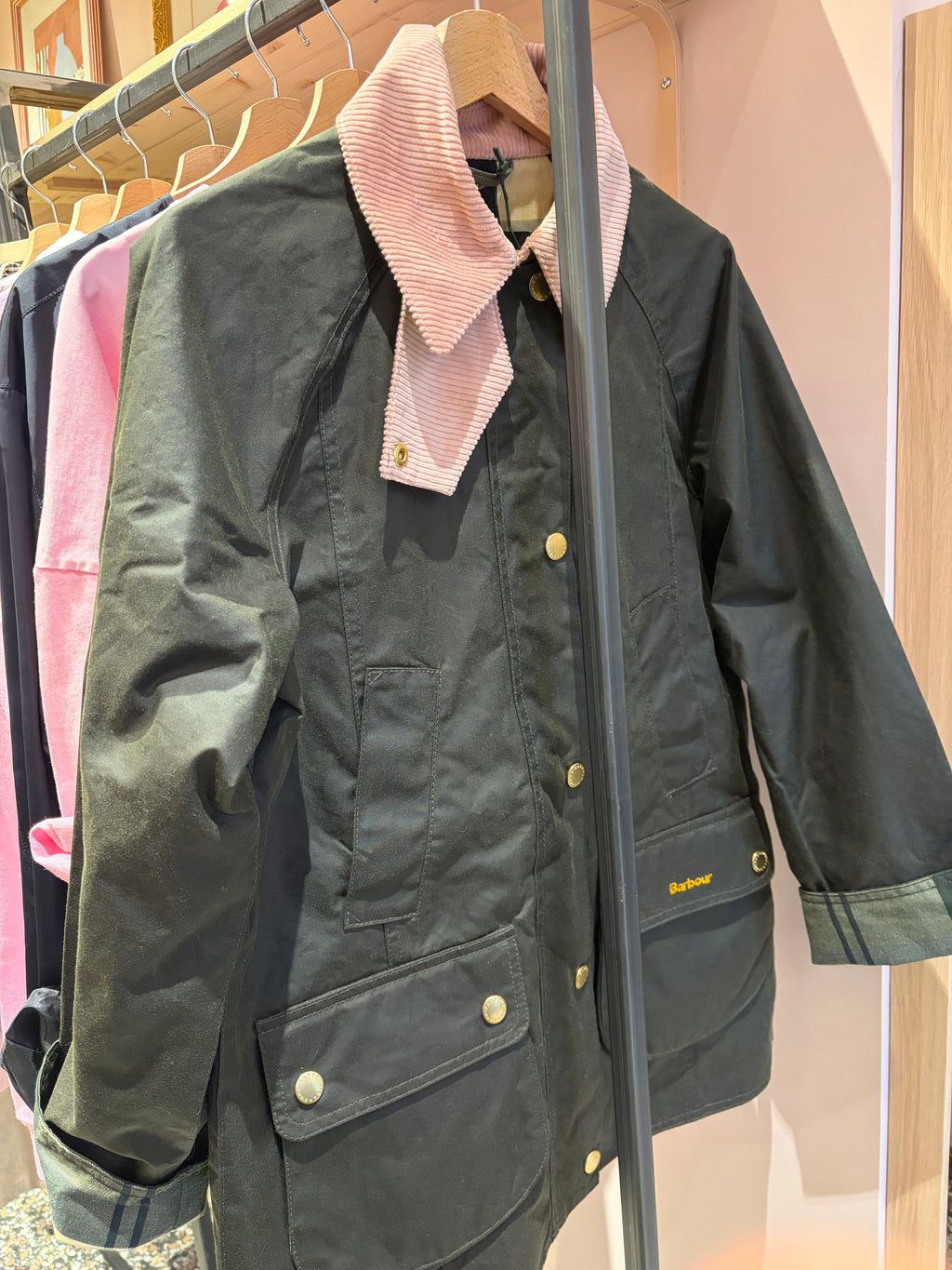 Veste Modern Beadnell Wax Archive Olive Ancient Gar