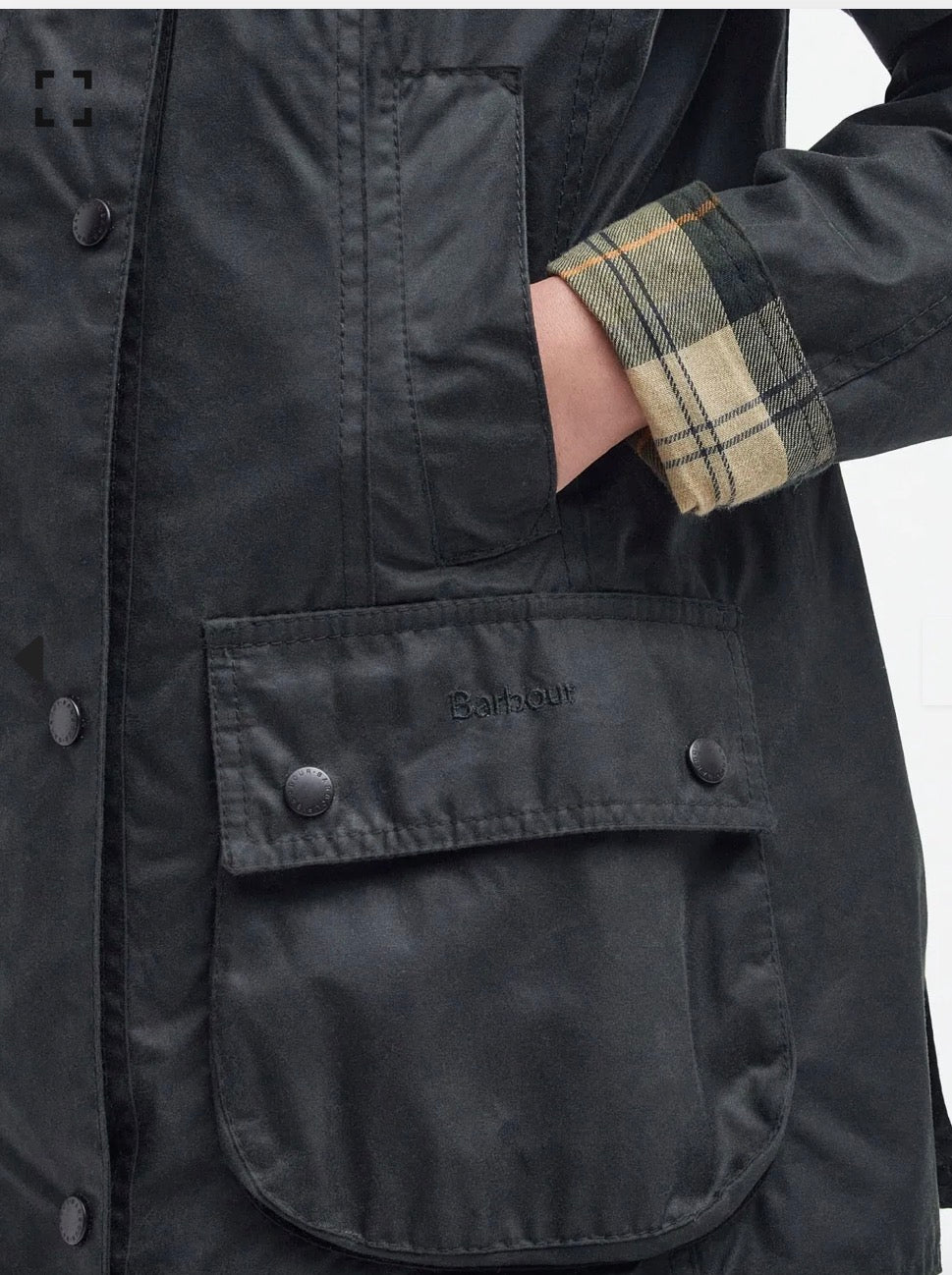 Beadnell Wax Jacket Sage Barbour
