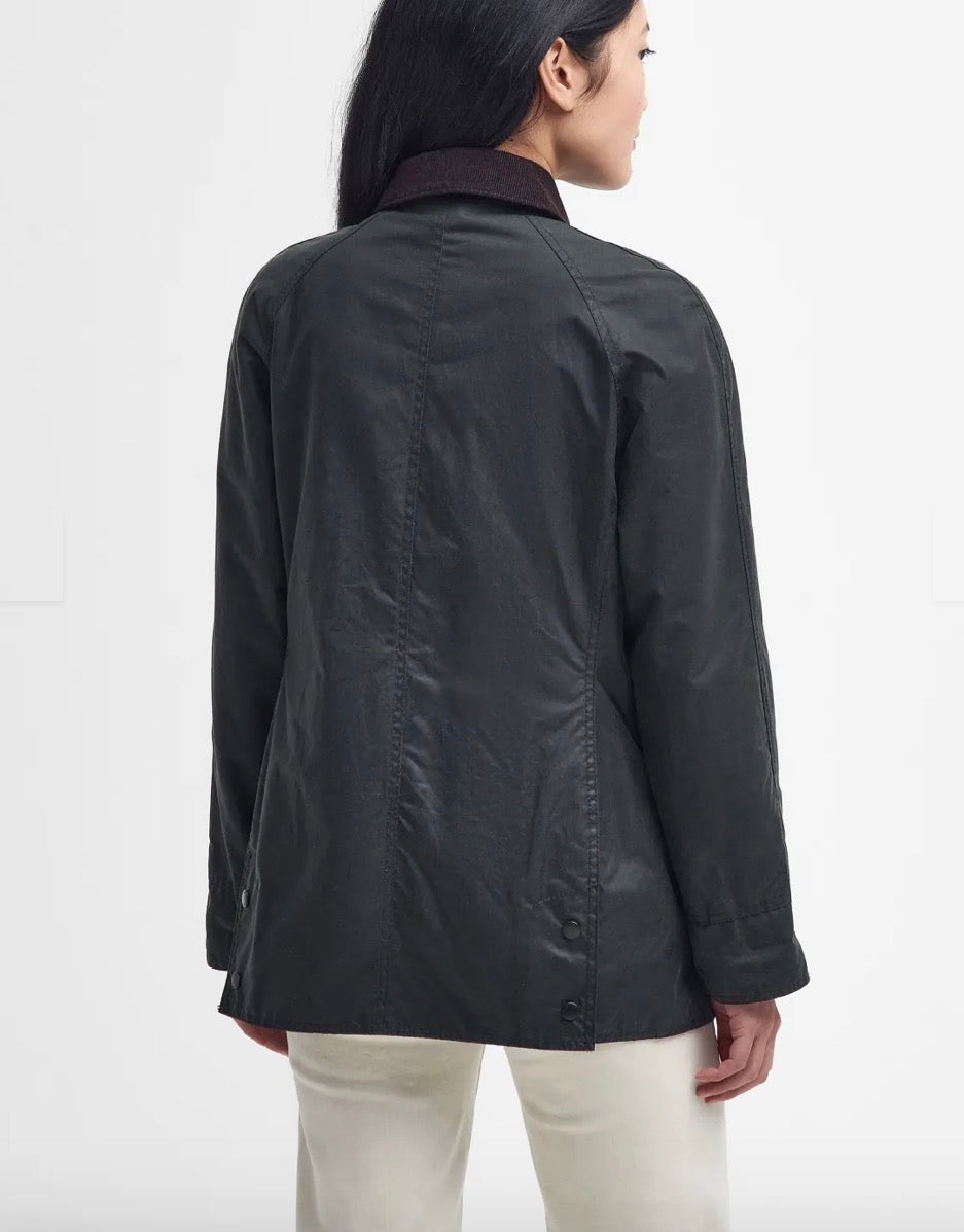Beadnell Wax Jacket Sage Barbour
