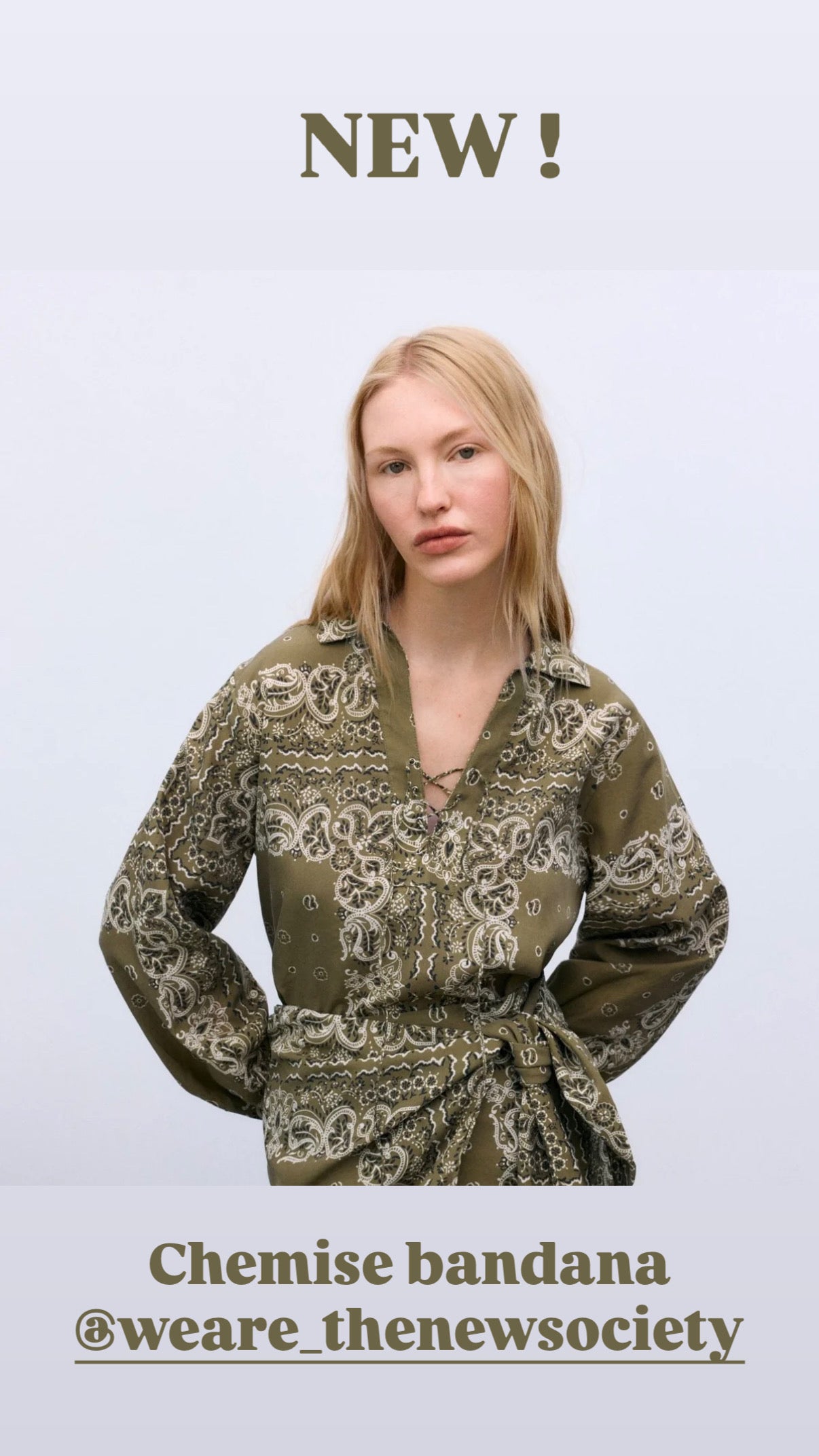 Chemise bandana The New Society